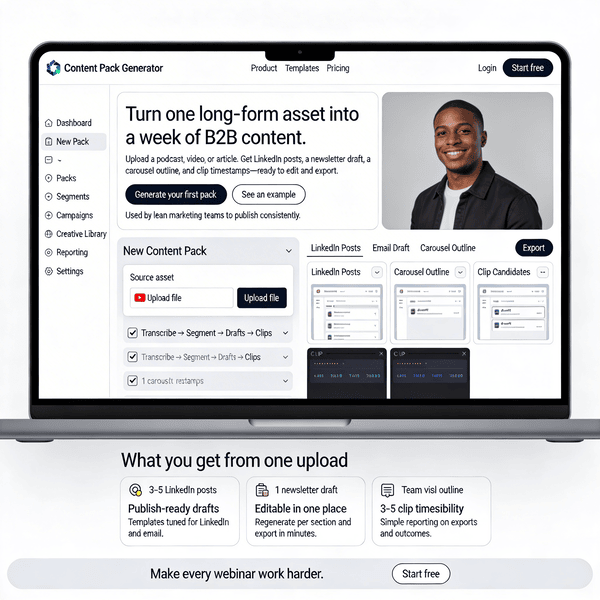 AI Long-Form to Multi-Platform Repurposing Tool