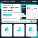 Social media sentiment SAAS